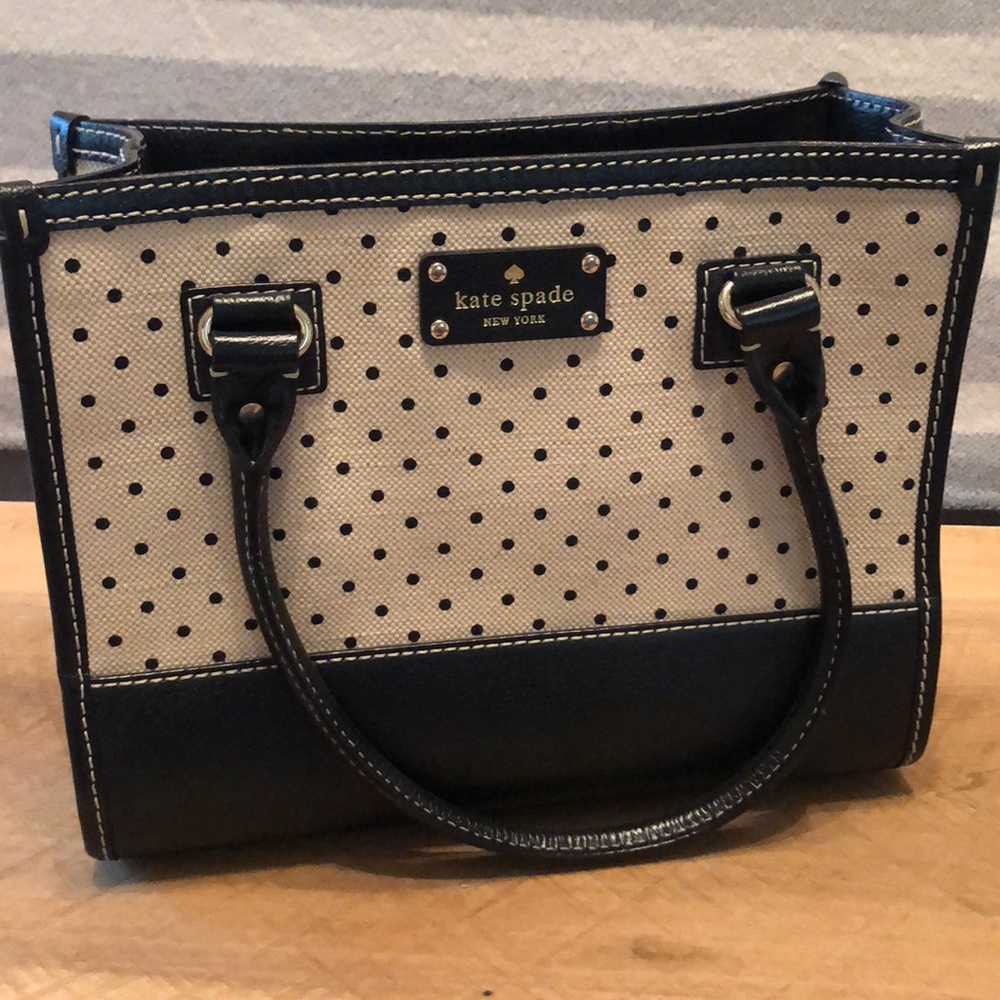 Kate Space Black and Cream Purse